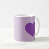 Mug Coeur pourpre (Devant droit)