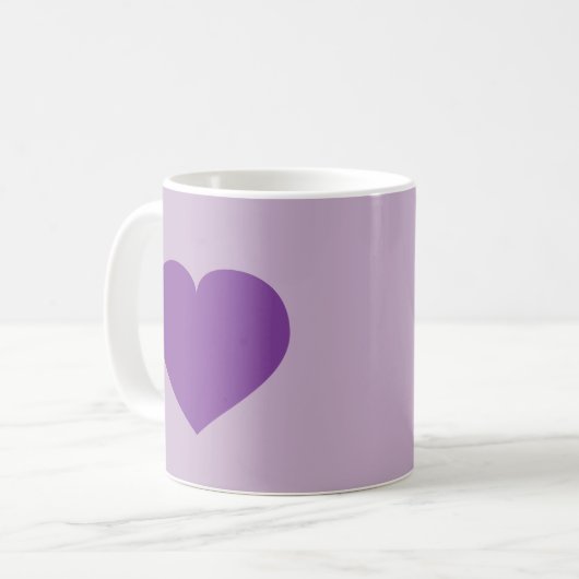 Mug Coeur pourpre (Devant gauche)