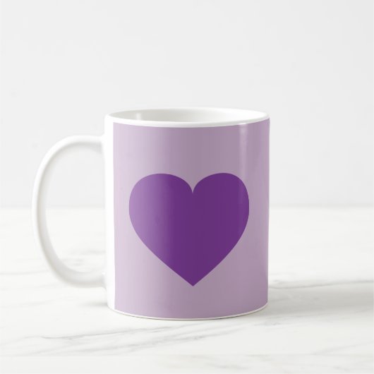 Mug Coeur pourpre (Gauche)