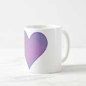 Mug Coeur pourpre (Devant droit)