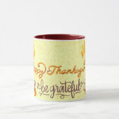 Mug Coeur reconnaissant : Bon thanksgiving (Centre)