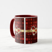 Mug Coeur romantique de diamant (Devant gauche)