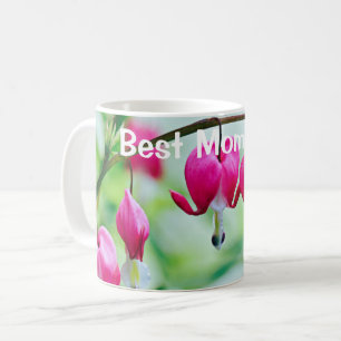 Mug Coeur rose Bleu Fleur Meilleure maman jamais