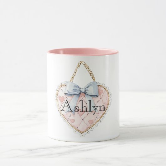 Mug Coeur rose Chic Bow (Centre)
