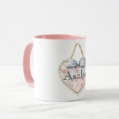 Mug Coeur rose Chic Bow (Devant gauche)