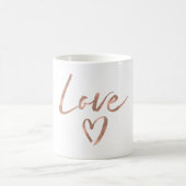 Mug Coeur rose d'amour d'or (Centre)