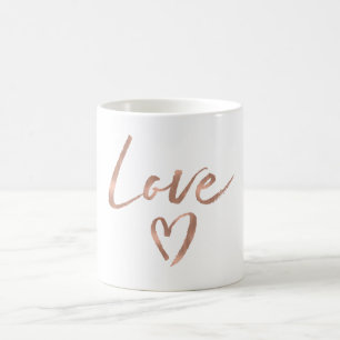 Mug Coeur rose d'amour d'or