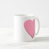 Mug Coeur rose de fraise (Devant droit)