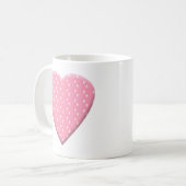 Mug Coeur rose de fraise (Devant gauche)