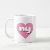 Mug Coeur rose de New York - J'aime (Gauche)