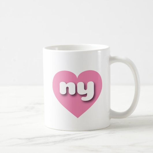 Mug Coeur rose de New York - J'aime (Droite)