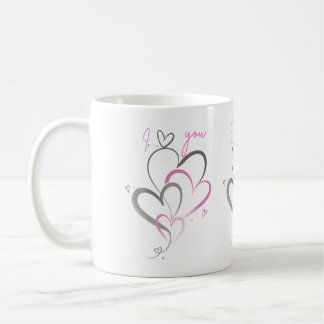 MUG CŒUR ROSE ESTHÉTIQUE MIGNON JE T'AIME