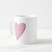 Mug Coeur rose et bleu (Devant gauche)