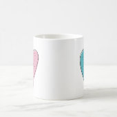 Mug Coeur rose et bleu (Centre)