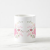 Mug Cœur rose et fleurs (Centre)