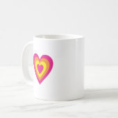 Mug Coeur rose Heureuse Sainte-Valentin (Devant gauche)