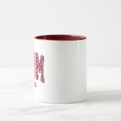 Mug Cœur Rose Maman Année Universitaire Design Varsity (Centre)
