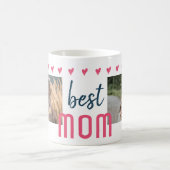Mug Coeur rose mignon Meilleure maman 2 Photos Fête de (Centre)