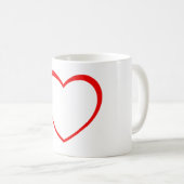Mug Coeur rouge (Devant droit)