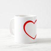 Mug Coeur rouge (Devant gauche)