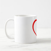 Mug Coeur rouge (Gauche)