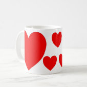 Mug Coeur rouge (Devant gauche)