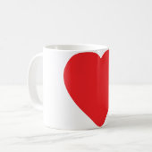 Mug coeur rouge (Devant gauche)
