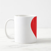 Mug coeur rouge (Gauche)