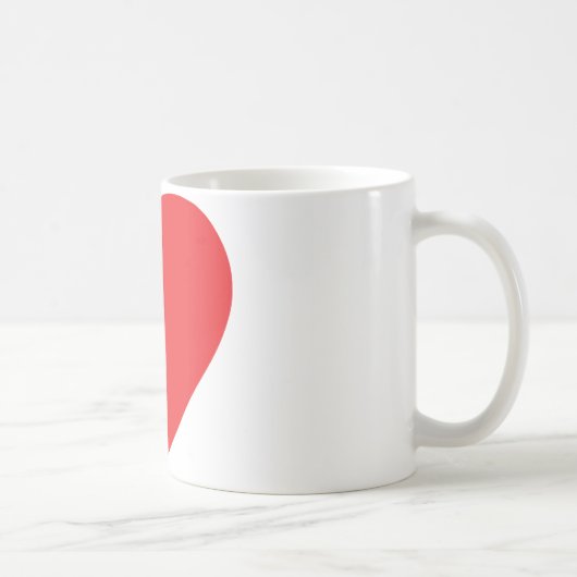 Mug coeur rouge (Droite)