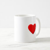 Mug Coeur rouge (Devant droit)