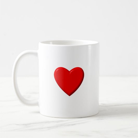 Mug Coeur rouge (Gauche)