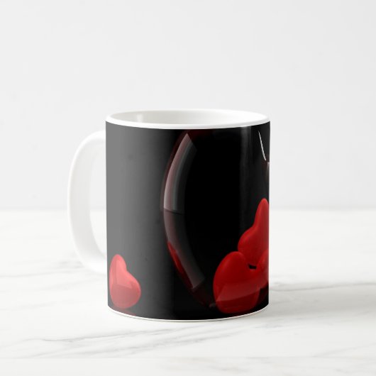 Mug Coeur rouge (Devant gauche)