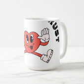 Mug coeur rouge (Devant droit)