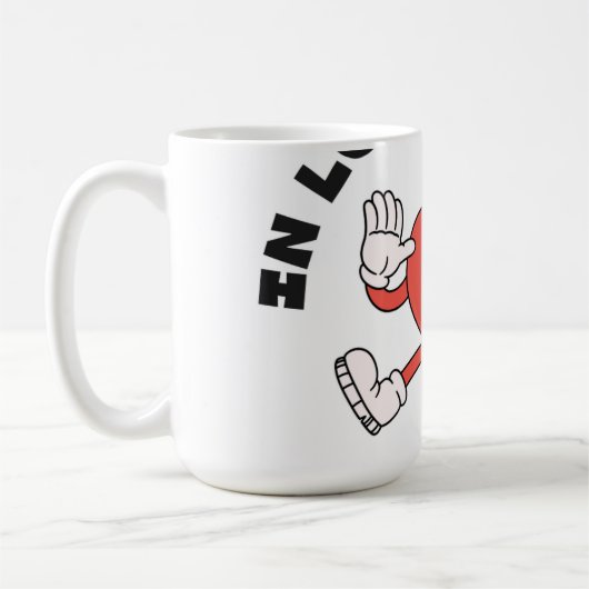 Mug coeur rouge (Gauche)