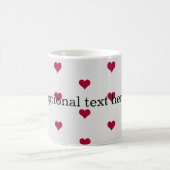 Mug coeur rouge ajouter votre texte (Centre)