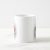 Mug Coeur rouge dans des mains, je t'aime forme (Centre)
