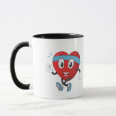 Mug Coeur rouge en santé (Gauche)