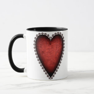 Mug Coeur rouge gothique