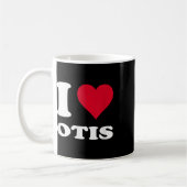 Mug Coeur rouge J'aime Otis (Gauche)