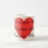 Mug Cœur Rouge Minimaliste (Centre)