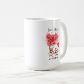 Mug coeur rouge pour ma valentine (Devant droit)