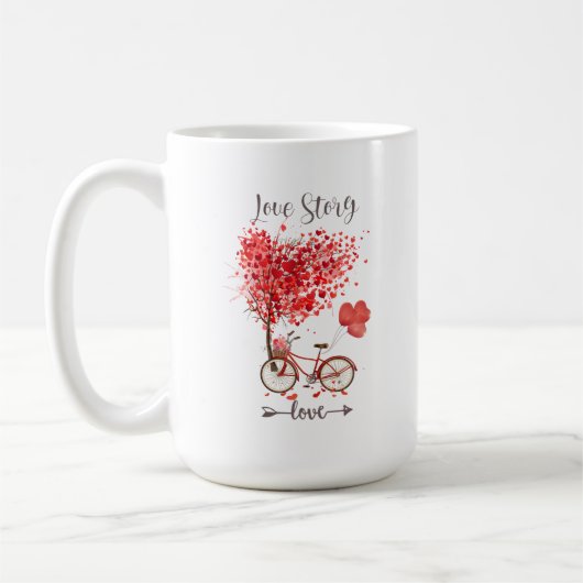 Mug coeur rouge pour ma valentine (Gauche)