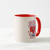 Mug Coeur rouge super Choo Choo Choisissez Valentines (Devant droit)