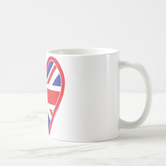 Mug Cœur Royal Union Jack (Droite)