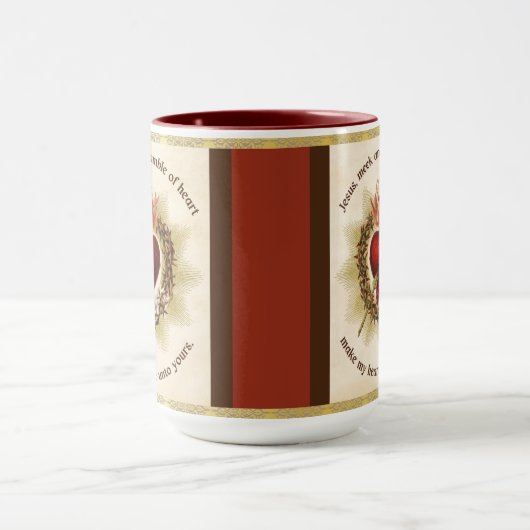 Mug Coeur sacré de Jésus Dévotion catholique (Centre)