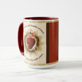 Mug Coeur sacré de Jésus Dévotion catholique (Devant gauche)
