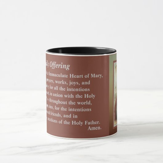 Mug Coeur sacré de l'offre quotidienne de Jésus (Centre)