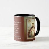 Mug Coeur sacré de l'offre quotidienne de Jésus (Devant droit)