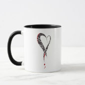 Mug Coeur saignant. J'ai blessé un coeur triste. L'obs (Gauche)