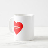 Mug Coeur saint Jacques Saint-Valentin (Devant gauche)